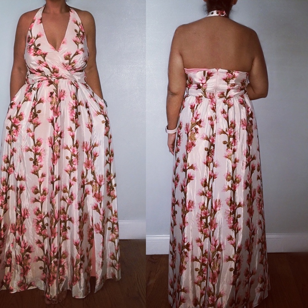 Jessica Simpson Cherry Blossom Maxi Dress size XL